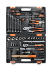 Набор инструментов, 1/2", 1/4", CrV, пластиковый кейс 76 предмета Вихрь